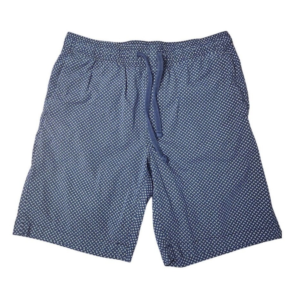 Banana Republic Men's Deck Shorts Navy Blue Geometric Diamond Print Size S G32